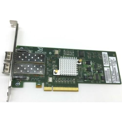 QLogic Brocade 825 BR825 2 Port 8Gbps Dual SFP+ FC SR-Optic PCIe Controller Fibre Channel Adapters HBA Card