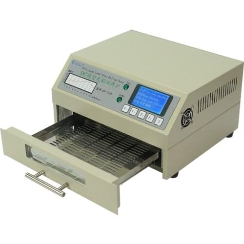 QS-5100 600W desktop automatic lead-free solder smt reballing reflow oven for SMD rework