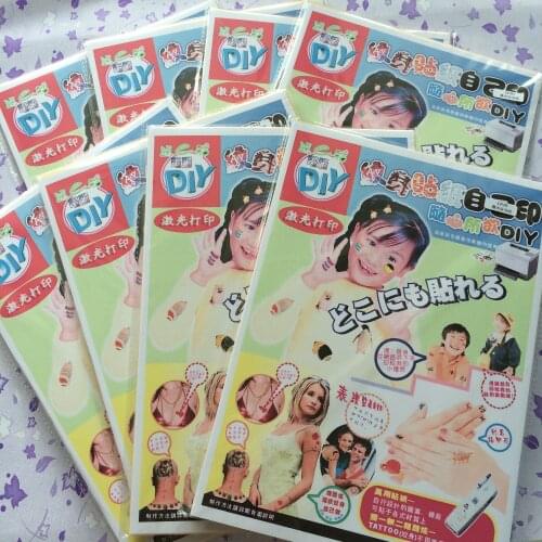 A4 size (80 sets/lot) for laser printer, laser water transfer Temporary Tattoos Paper