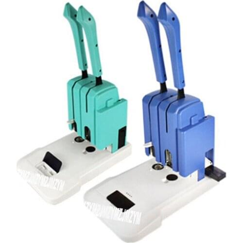 1PC GD-30 book binding machine,financial credentials, document,archives binding machine,manual drill ,(blue/green )