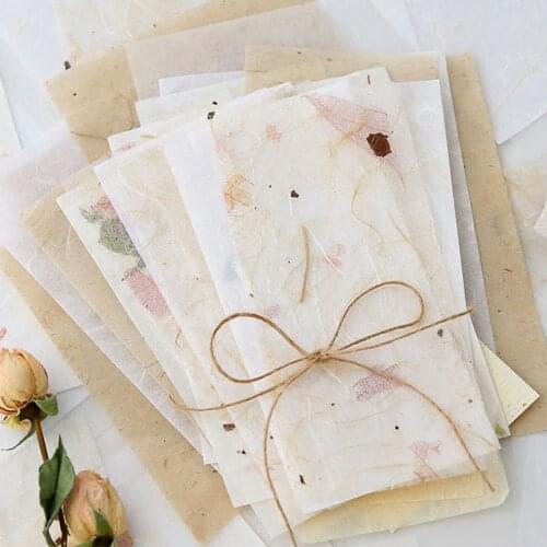 30PCS Vintage Style Wrapping Paper Scrapbook Decoration Material Tissue Paper DIY Crafts Bookmark Floral Collage Special Paper