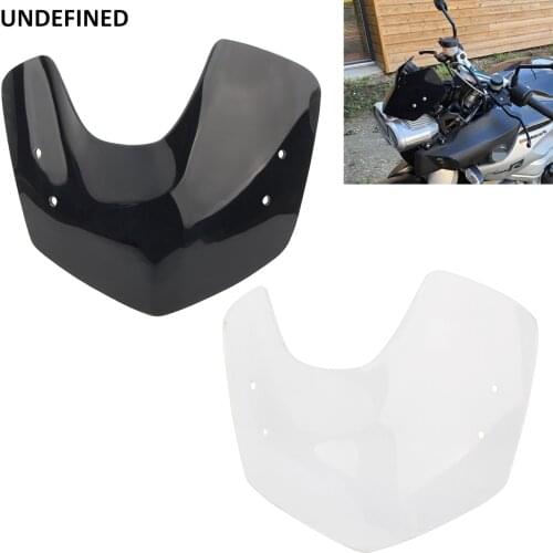 Motorcycle Windshield WindScreen Front Wind Deflectors Protector Screen For BMW K1200R 2005-2008 K1300R 2009-2015 Parts Black