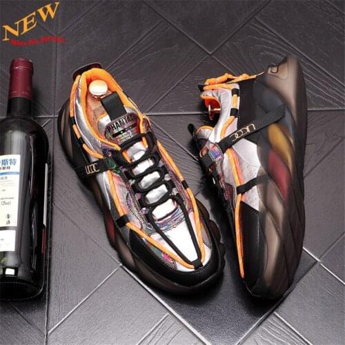 High Quality Leather Men Designer Sneakers Casual Shoes Height Increasing Shoes Trainers Zapatillas Hombre