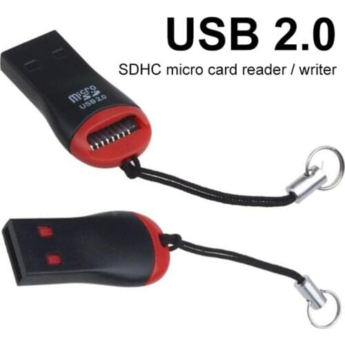 High Speed Mini Portable USB 2.0 Micro Secure Digital SDHC TF Memory Card Reader Adapter Drive Laptop Accessories