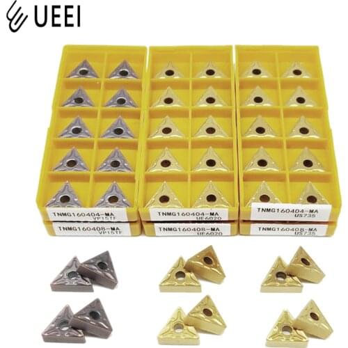 100% original 10 pcs Lathe insert TNMG160404 08 VP15TF UE6020 US735 High quality and hardness carbide blade For CNC turning