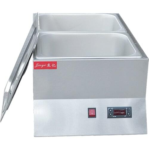 220V Commercial Electric 2 Cylinders Chocolate Furnace Machine Digital Display Thermostat Commercial Chocolate Double Pot