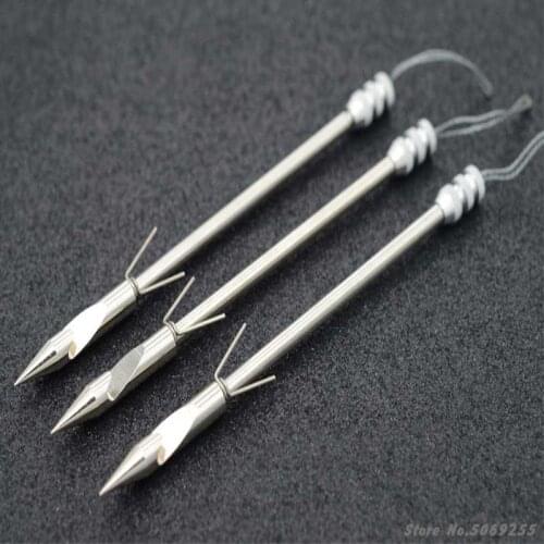 5pcs/10pcs Hunting Shooting Catapult Dart Shooting Fish Dart Stainless Steel Arrowhead Bow Fishing Gear accessories