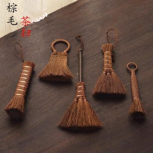 Brown Tea Brush Accessories for Plate Toy Dish