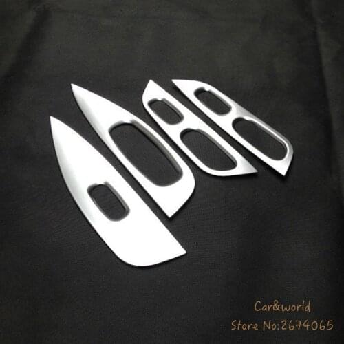 For 2014-2020 Nissan X-Trail T32/Rogue Glass Switch Cover Door Window Armrest Button Frame Trims ABS Chrome Car Accessories