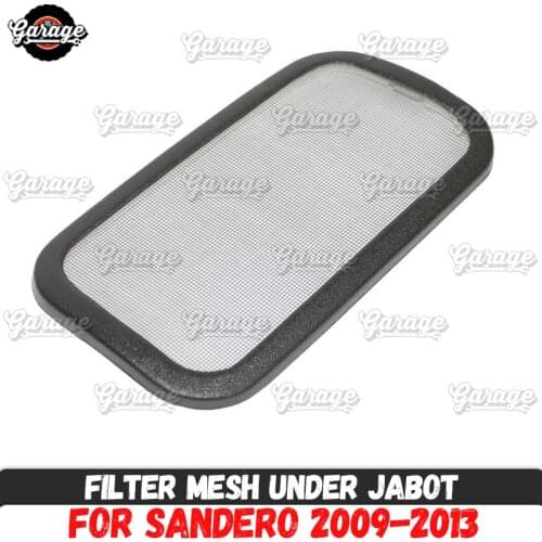 Filter mesh for Renault Sandero 2009-2013 jabot ABS plastic accessories guard function cover protective pad car styling tuning