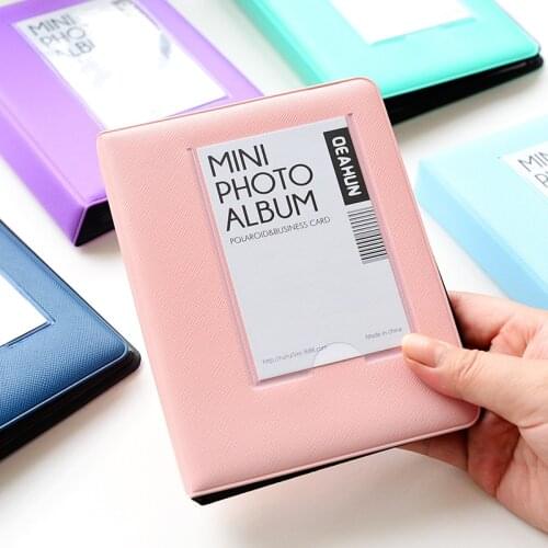 64 Pockets 3 Inch Mini Instant Polaroid Photo Album Picture Case Fujifilm Instax Mini Film Album Book Business Card Holder
