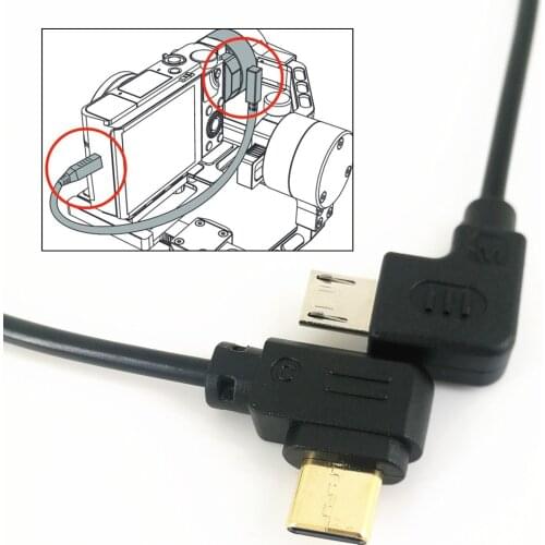 Micro USB to Type-C Camera Control Cable Adapter for ZHIYUN Crane2 Crane3 LAB Weebill-S & Canon EOS R RP Nikon Z6 Z7 A7C Camera