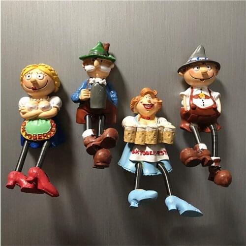 Fridge magnet cartoon characters spring fun stereo kitchen decoration magnetic sticker kids like gift creative paste cute