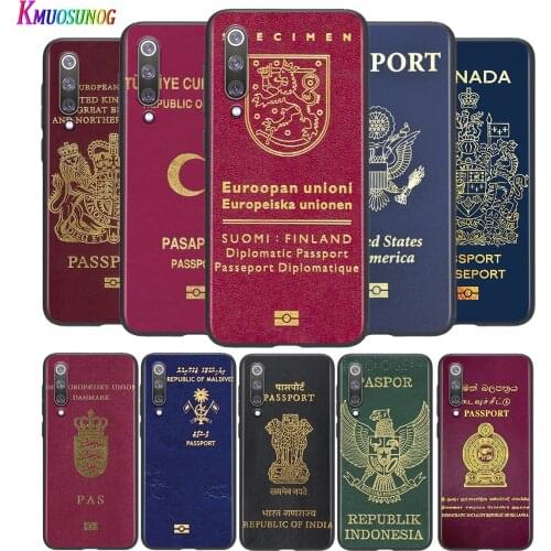 Fashion World Travel Passport For Xiaomi Mi 8 9 10 11 10i 11i 10 10Pro 11Pro CC9 A3 9T 10T Lite Pro Se Ultra 5G Phone Case