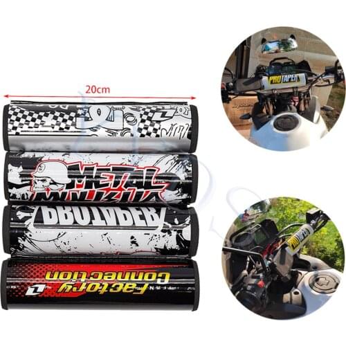 20cm 7/8" Handlebar Crossbar Bar Pad Round Bar Handlebars Pads Dirt Pit Bike Motocross Motorcycle ATV Quad Chest Protector