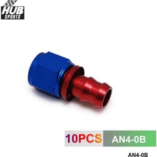 AN4 Straight Degree push on Oil Fuel Line Hose End Fitting HU-AN4-0B