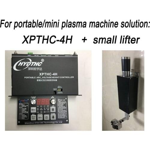 Cheap plasma torch height controller and lifter system for portable cutting machine