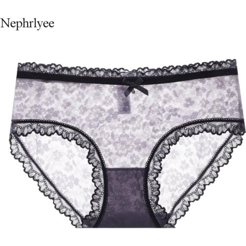 2021 New Panties For Woman Underwear Sexy Lace Breathable Soft Lingerie Female Briefs Sexy Transparent Womens Underpants P359