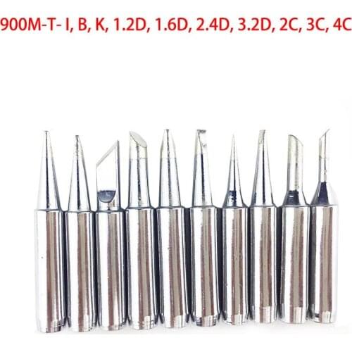 10pcs constant-temperature Uk Common Solder Soldering Iron Tip for Hakko Station 900M 900M-T 936