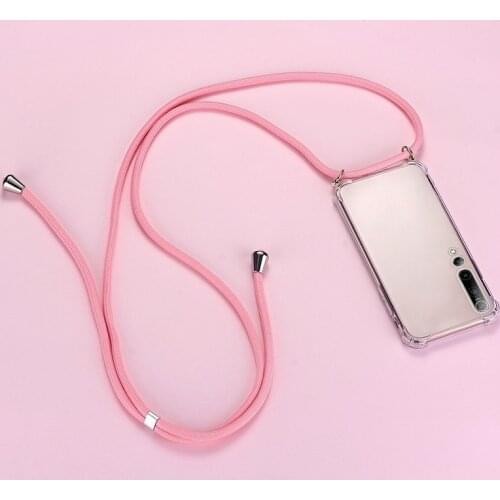 Luxury Lanyard Silicone Phone Case For Xiaomi Mi 10 9 T Lite Pro Redmi Note 10 9 S 8 7 Ultra-thin Necklace Strap Funda Coque