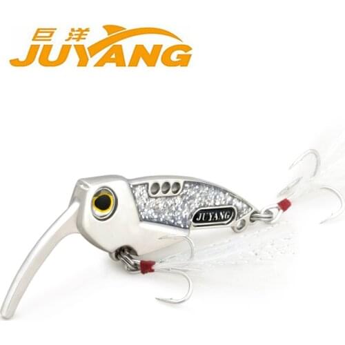 JUYANG Fishing Bait spoon VIB metal spoon lure 15g 20g Fish Sea Bass Fishing Lure Artificial Bait Tackle