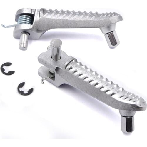 Silver Driver Foot Pegs Footrest For BMW S1000RR 2015 2016 2017 Aftermarket Free Shipping Motorcycle Parts Left Right Front