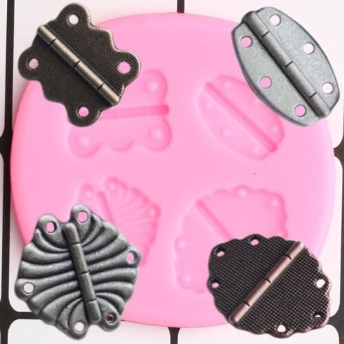 Steampunk Hinge Silicone Mold Fondant Molds DIY Party Cake Decorating Tools Polymer Clay Candy Chocolate Gumpaste Moulds Baking