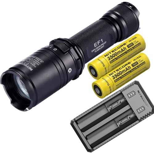 NITECORE EF1 Explosion-proof Flashlight XM-L2 U3 LED max 830 lumens beam distance 270 meter white light industrial search torch