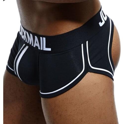 2021 JOCKMAIL Gay Underwear Men Boxer Backless Jockstrap String Homme Slip Sexy Erotic Homens Mens Thongs and G Strings Cueca