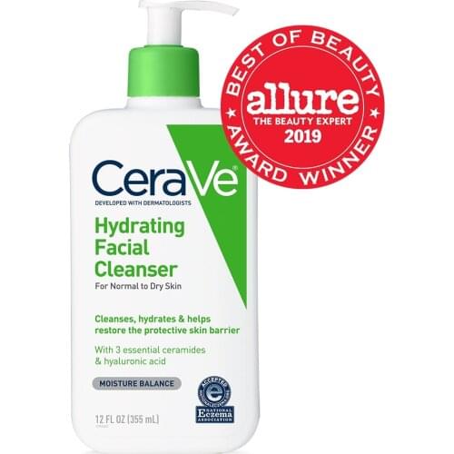 Cerave Hydrating Facial Cleanser Normal To Dry Skin Cleanses Hydrates Moisture Balance Ceramides Hyaluronic Acid 236 473 Ml