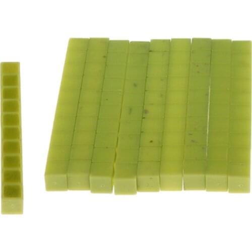 10pcs Montessori Maths 1-10cm Counting Sticks Children Early Toy Green