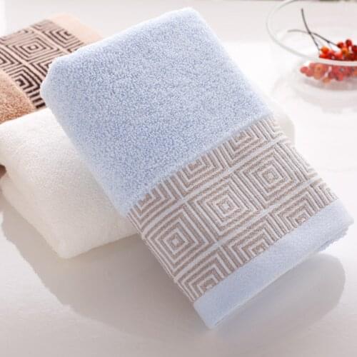 33x74cm Jacquard weave Soft Cotton Towel Home Cleaning Face Hair Bath Beach Towel for Adult Commodity Multifunction