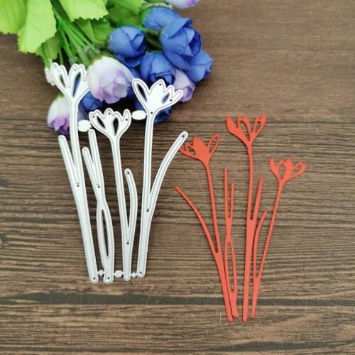 4Pcs Flowers Metal Cutting Dies Stencils For DIY Scrapbooking Decorative Embossing Handcraft Die Cutting Template