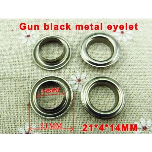 50PCS 21*4*14MM gun black EYELET button sewing clothes accessory buttons handbag eyelets ME-038G