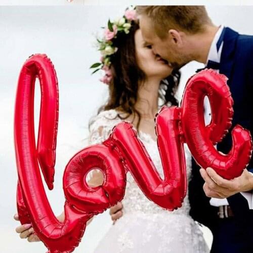 70cm LOVE Letter Foil Balloons Romantic Large Love Balloon for Valentines' Day Wedding Anniversary Party Decoration Ballons