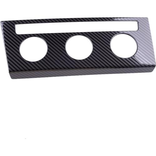 Car Console Switch Adjust Panel Cover Trim Moulding Stainless Steel Carbon Fiber Black Fit for VW Jetta MK7 2019 2020