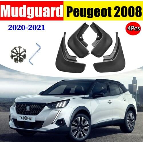 Car Accessories Mud Flaps FOR Paugeot 2008 2019-2021 Mudguards Fender Mudflaps Guard Splash Guards Front Rear 4pcs 1 ste