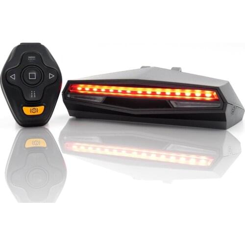Wireless Bike Smart Remote Turn USB Rechargeable Tail Light Cycling Accessories