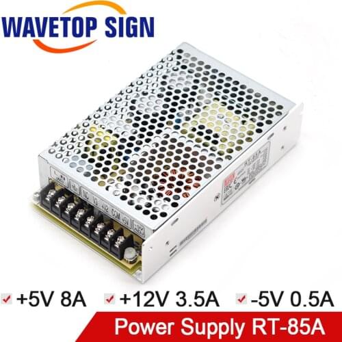 WaveTopSign Three-way Switch Power Supply 85W +5V8A +12V3.5A -5V0.5A use for cnc router Laser Engraving and Cutting Machine