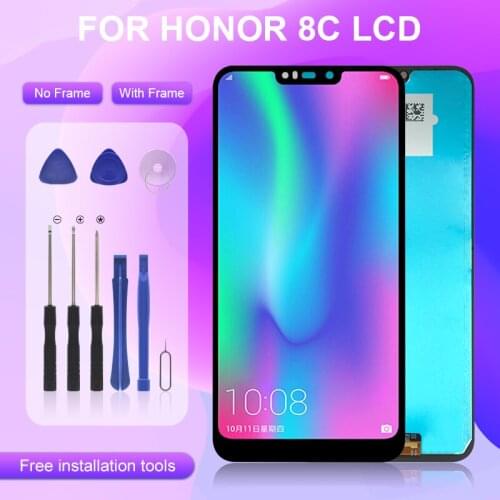 Catteny 6.26inch Repair Parts For Huawei Honor 8C Lcd Display With Touch Screen Digitizer Assembly With Frame Free Shipping