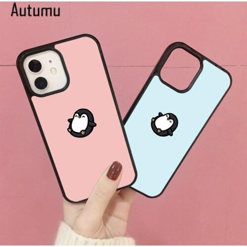 Phone Case for iPhone 12 mini X XS XR 11 Pro Max SE 2020 5 5s 6 6S 7 8 Plus Samsung Galaxy S8 S9 S10 S20 S21 Penguin Cover