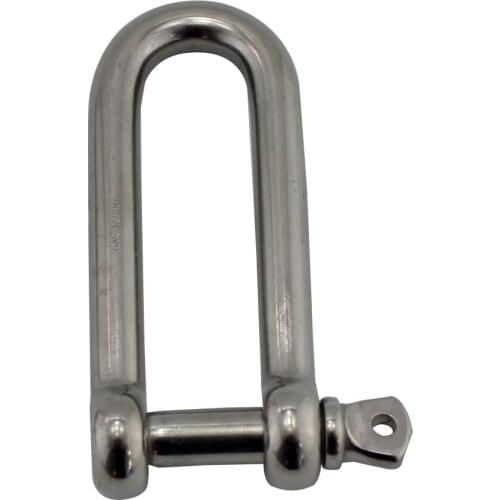 Long D Shackle Stainless Steel 316 Marine Hardware Rigging 8mm,10mm,12mm