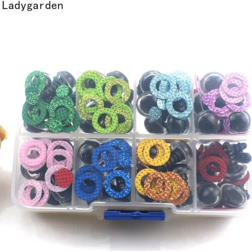 80PCS 10MM 12MM Mix Plastic Safety Eyes for DIY Stuffed Toy Eyes Doll Animal Puppet Crafts for Plush Bear Stuffed Toys Animal