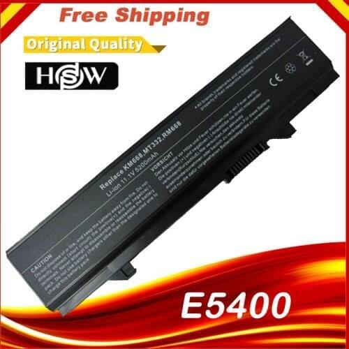 HSW Special New 6 CELLS Laptop Battery For Dell Latitude E5400 E5500 E5410 E5510 KM668 KM742 KM752 KM760 Fast shipping