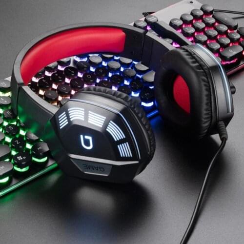 RGB Light Gaming Headset Stereo Surround Headphone 3.5MM Wired Mic For PS4 Laptop for Xbox One Microphone Breathing For Pc