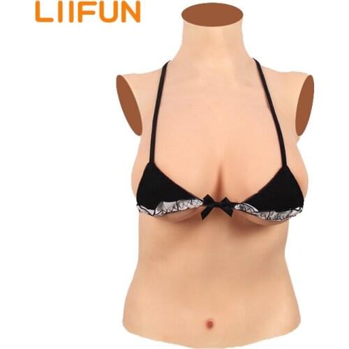 Liifun Artificial Half-Body Breast Forms Realistic Silicon Boobs for after Mastectomy Transgender Drag Queen Crossdresser