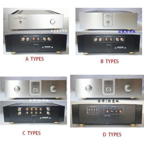 KYYSLB 430*115*409MM QL43115 Amplifier Chassis House Enclosure DIY Box External Cooling Enclosure Class A Rear Amplifier Case