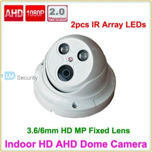 Lihmsek Free Ship 2MP 1080P HD AHD Sony IMX322 NVP2441H 2000TVL 2.8-12mm Varifocal lens IR Vandal proof mini Dome cctv Camera