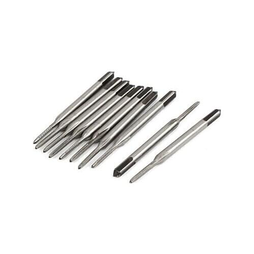 10 Pcs 35mm Long M1.2 HSS 3 Flutes Machine Screw Thread Metric Taps