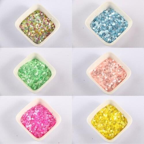 2.5-4.2mm DIY Sequins Round Sparkling Paillettes Nail Decoration Sewing Wedding Dress Accessories DIY Sewing Material
